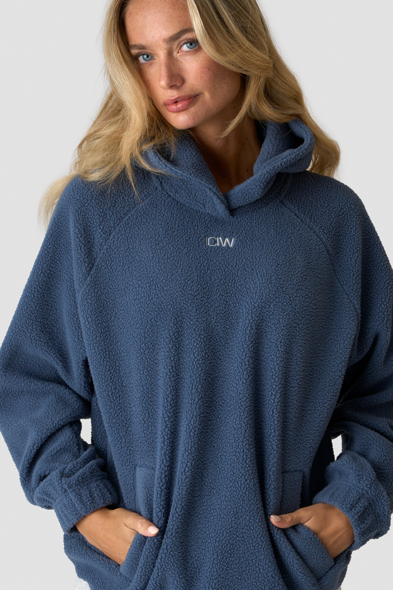 Everyday Fleece Hoodie Wmn Dusty Twilight Blue - immagine $
