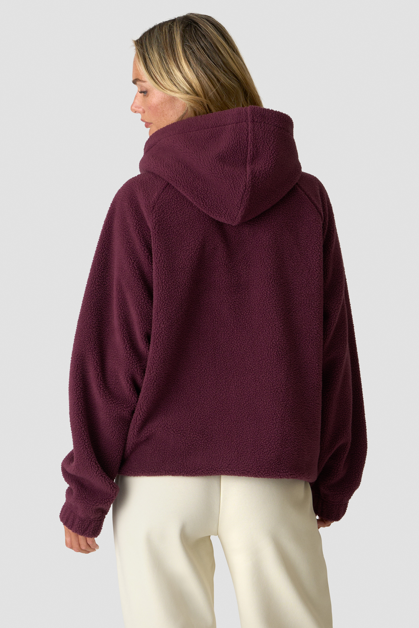 Everyday Fleece Hoodie Wmn Dark Mahogany - immagine $