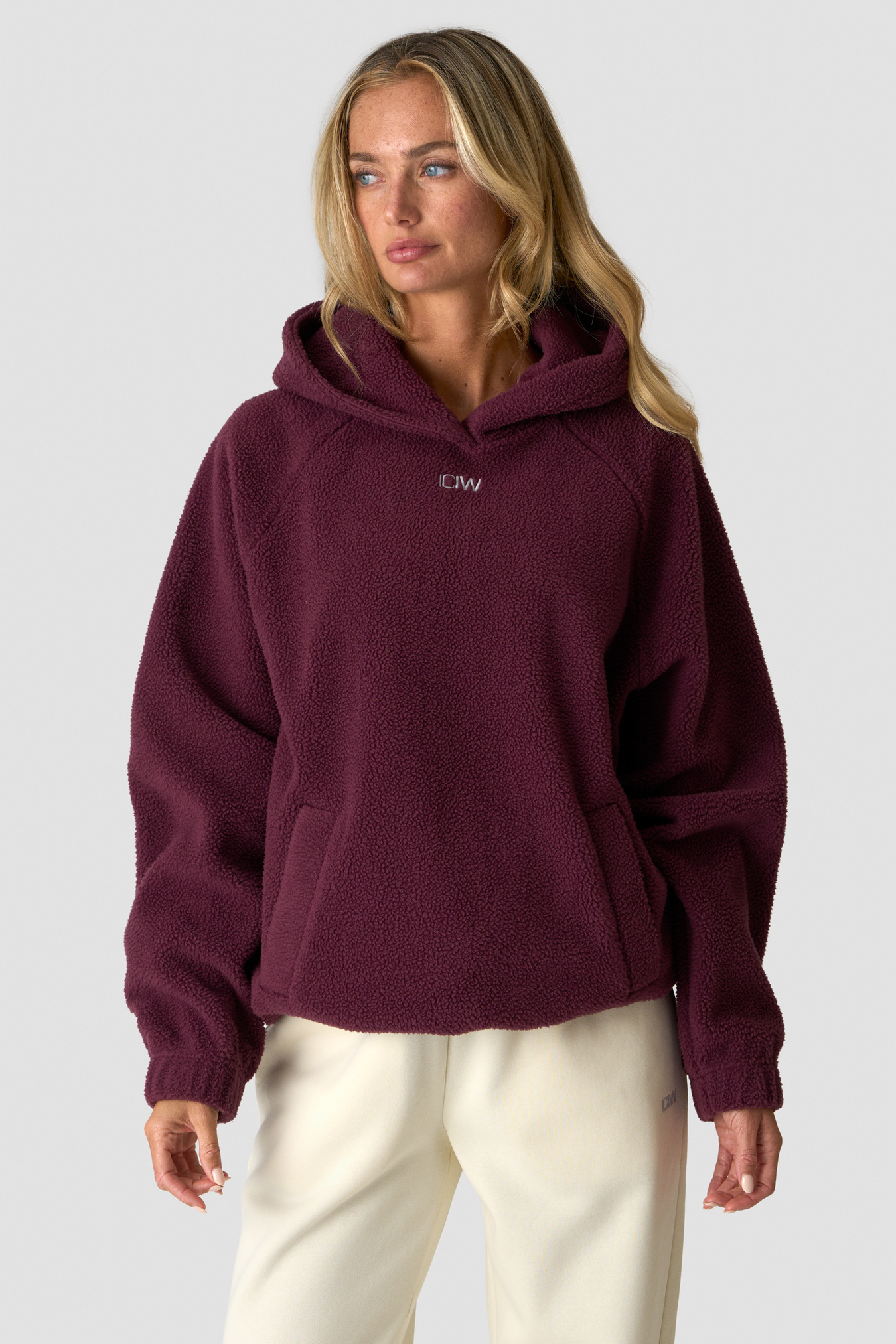 Everyday Fleece Hoodie Wmn Dark Mahogany - immagine $