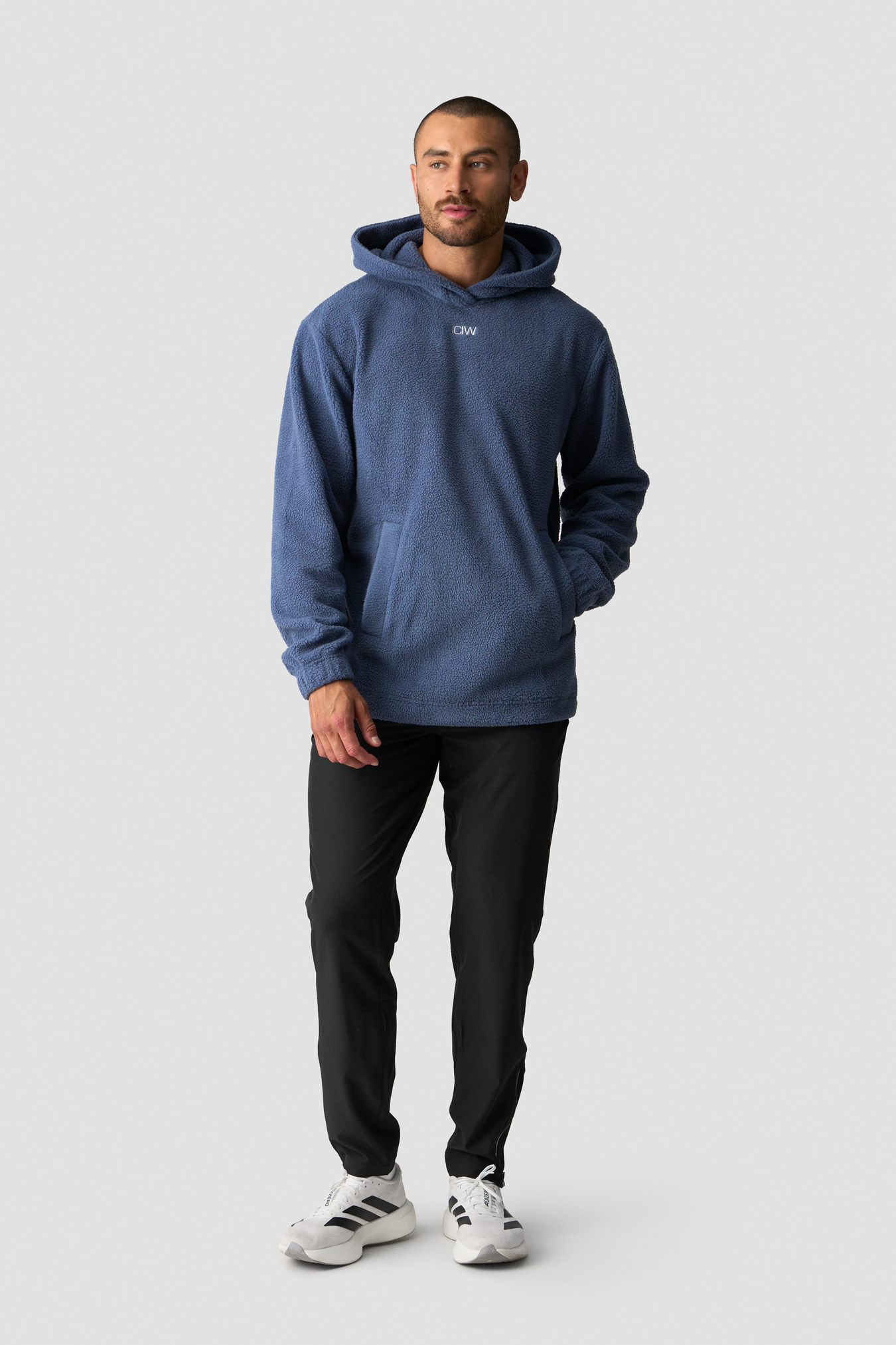 Everyday Fleece Hoodie Men Dusty Twilight Blue - Bild 5