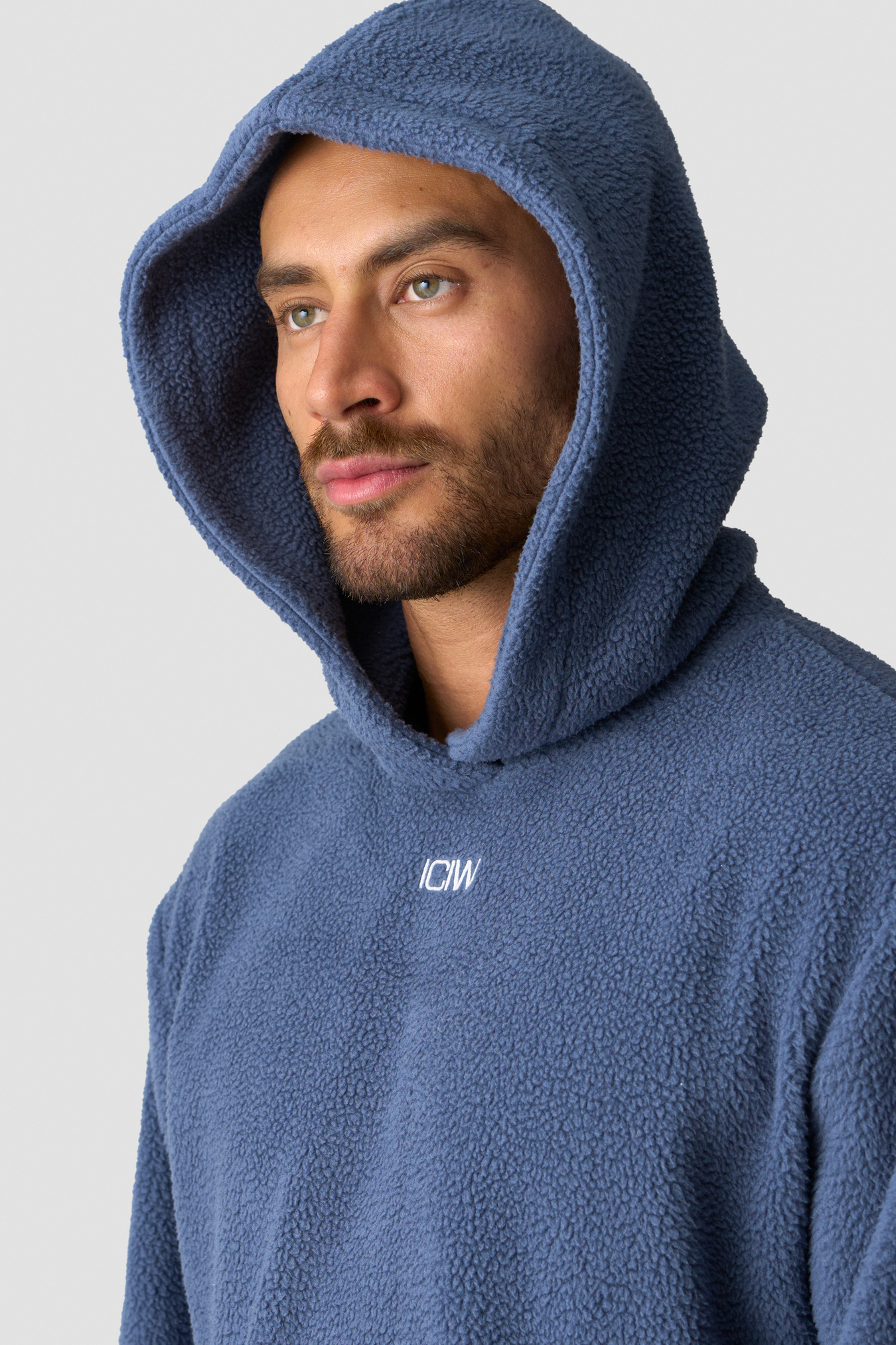 Everyday Fleece Hoodie Men Dusty Twilight Blue - Bild 3