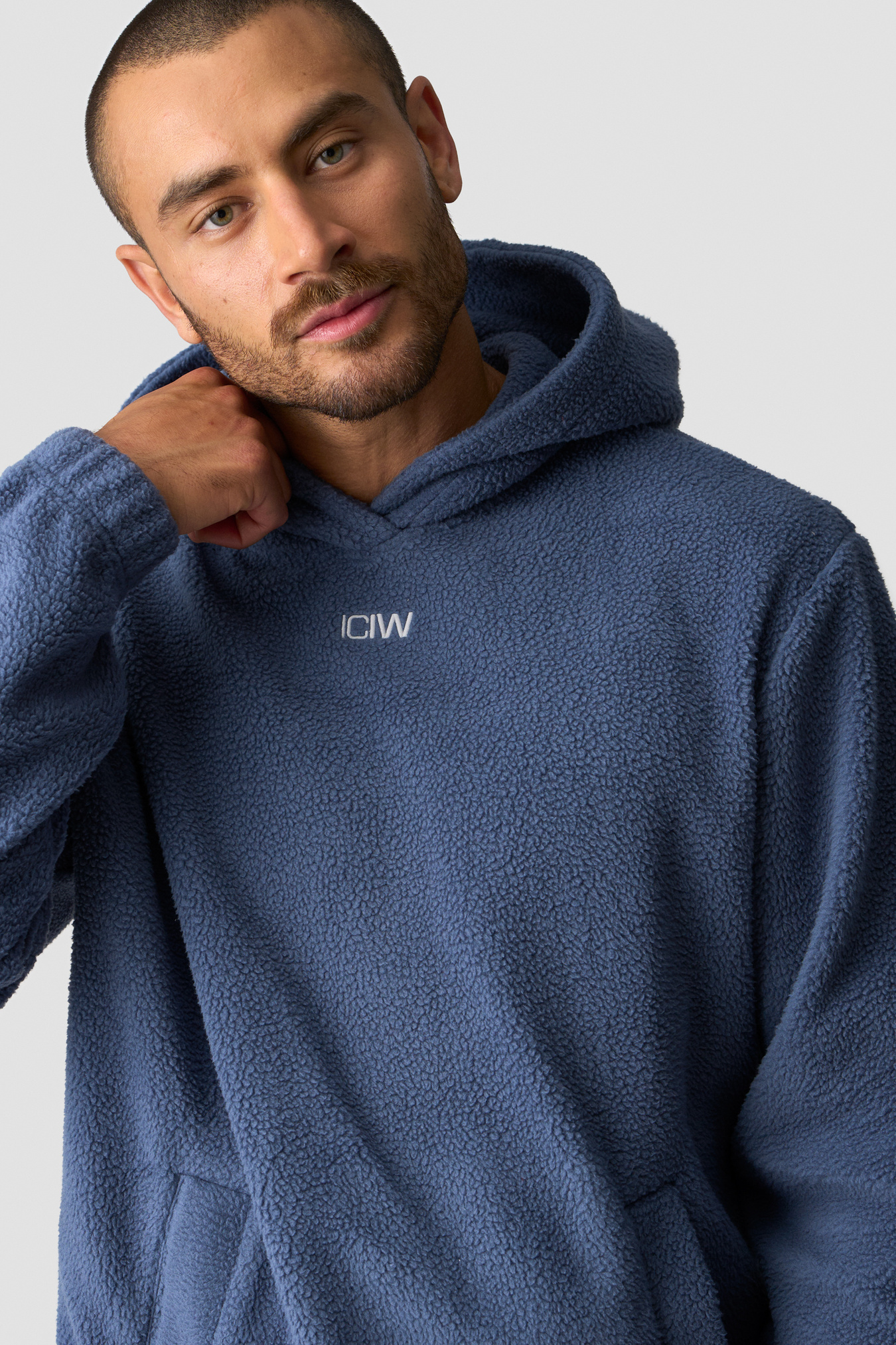Everyday Fleece Hoodie Men Dusty Twilight Blue - Bild 1