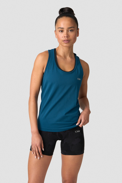 
                    Define Seamless Tank Top Teal Blue
                    
                  