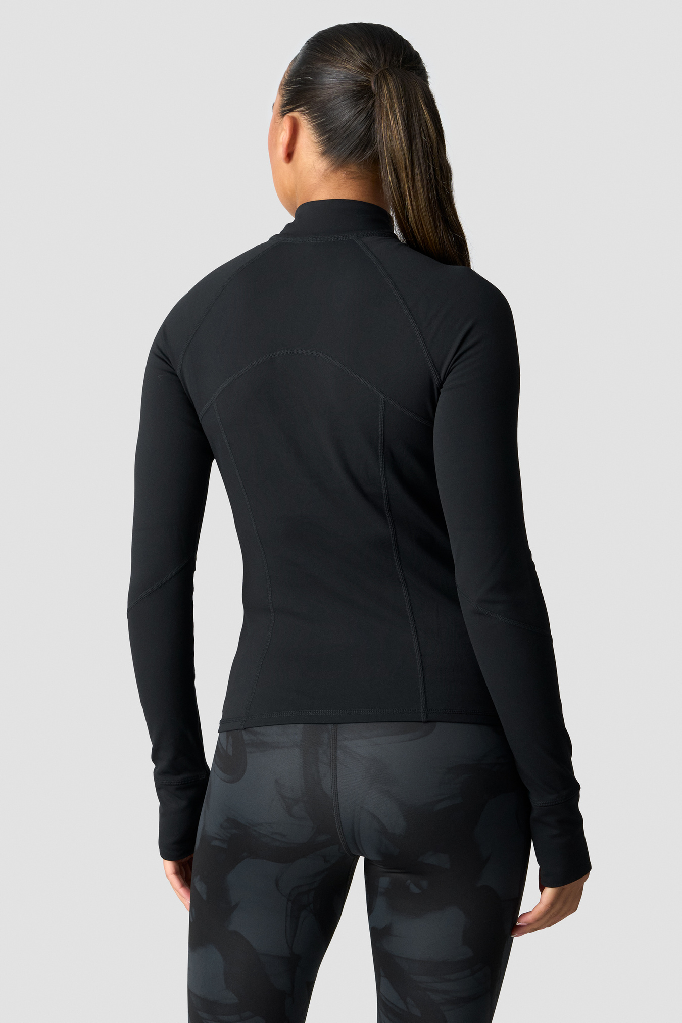 Sculpt Zip Long Sleeve W Black - Bild 2