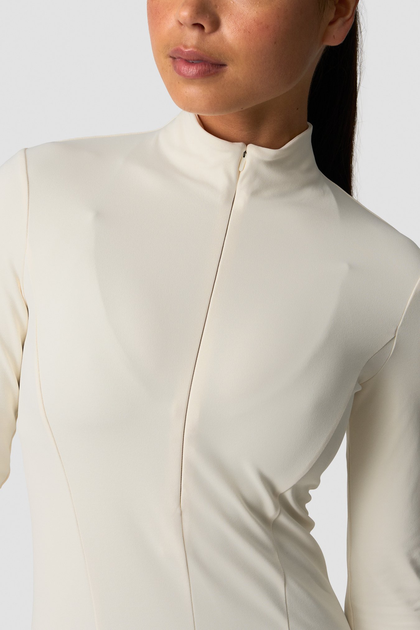 Nimble 1/2 Zip Long Sleeve Ivory - bild 3