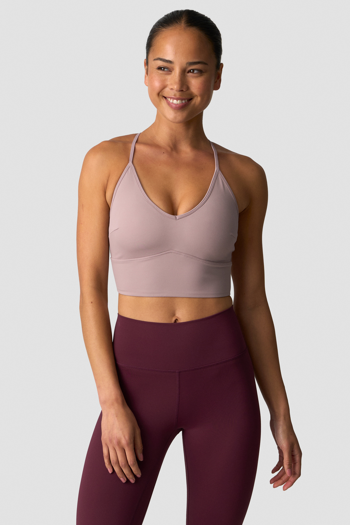 Nimble Adjustable Strappy Sports Bra Dusty Mauve - image 2