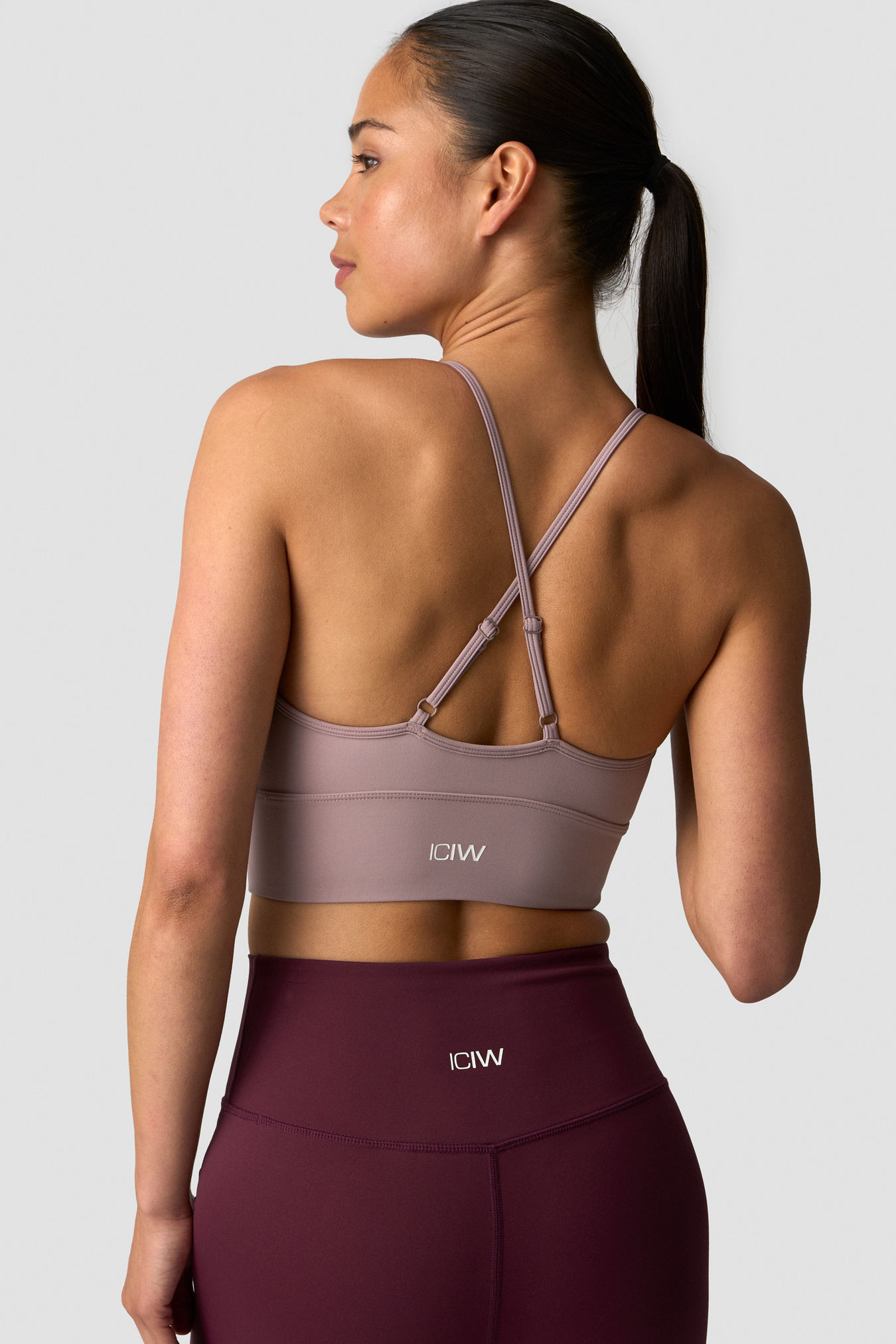 Nimble Adjustable Strappy Sports Bra Dusty Mauve - image 1