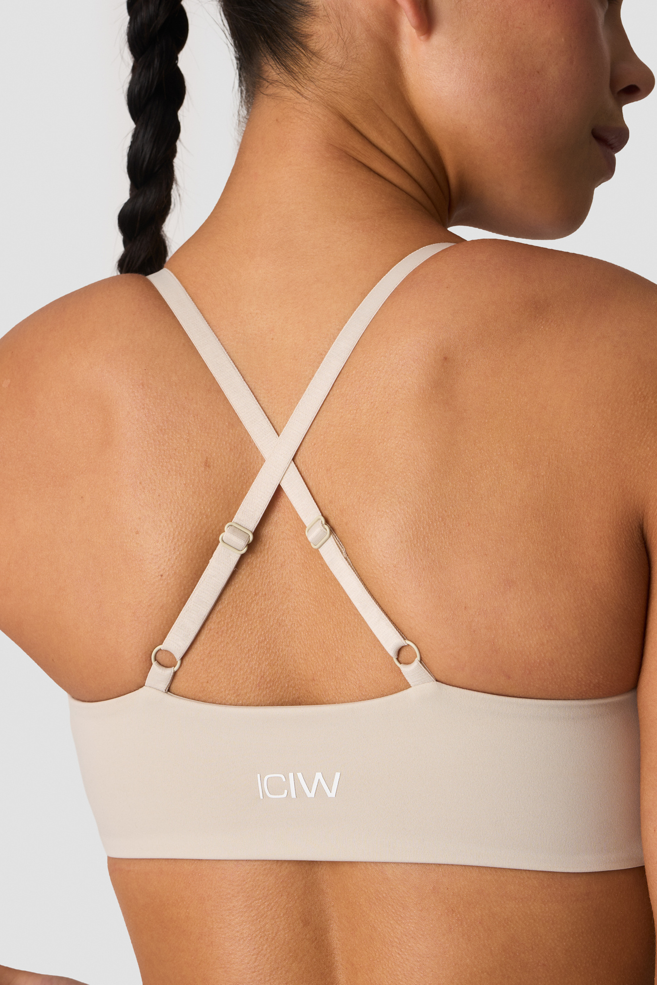 Nimble Twist Sports Bra Stone Grey - bild 3