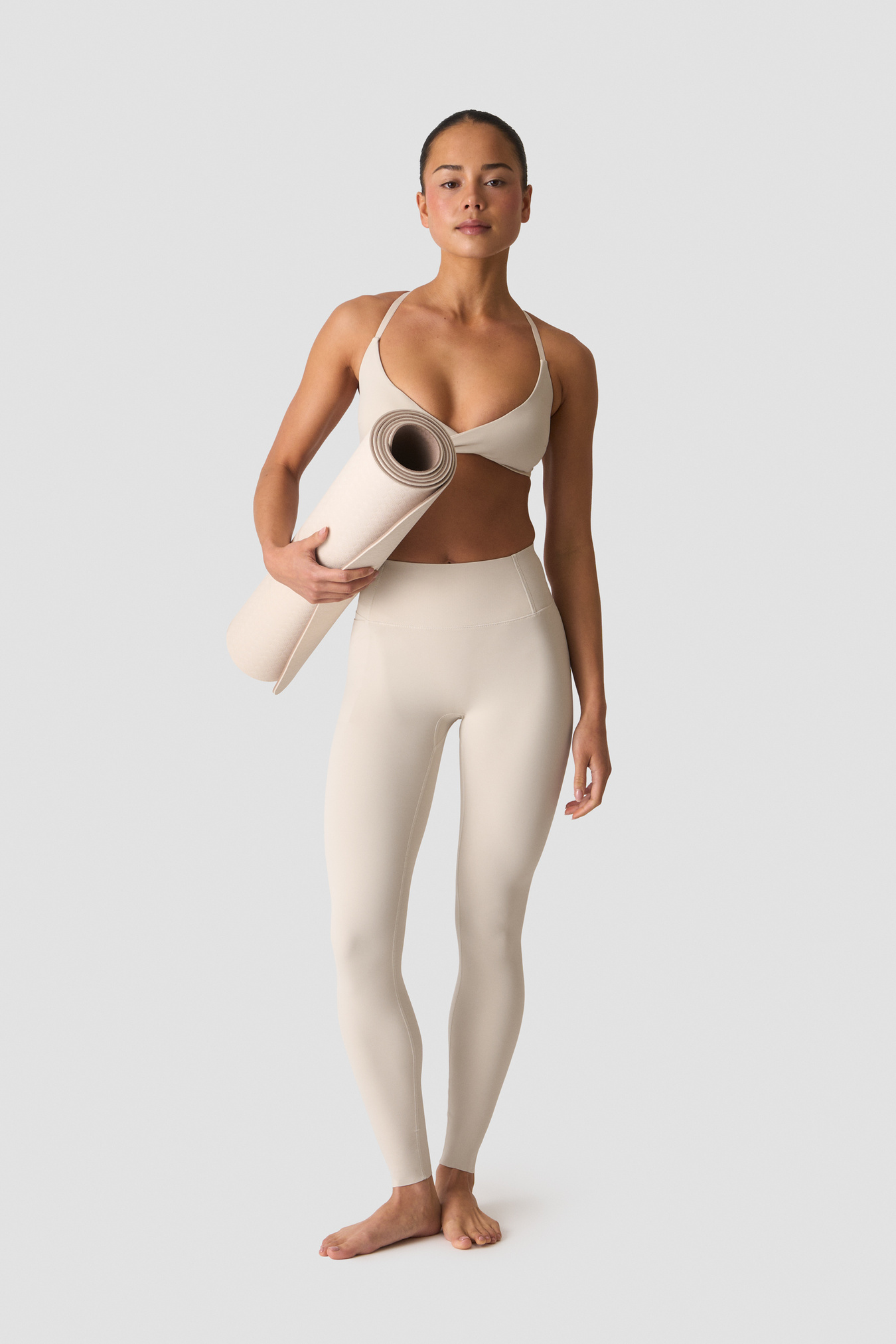 Nimble Twist Sports Bra Stone Grey - bild 4