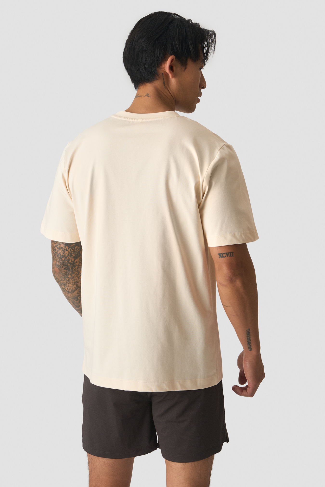 Everyday Relaxed T-shirt Print Cream - bild 4