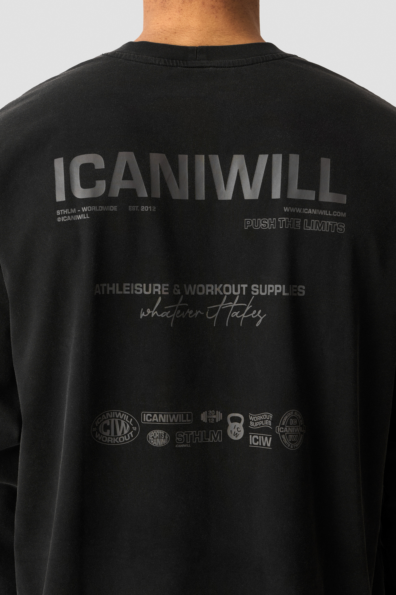 Everyday Long Sleeve Stonewashed Black - billede 3