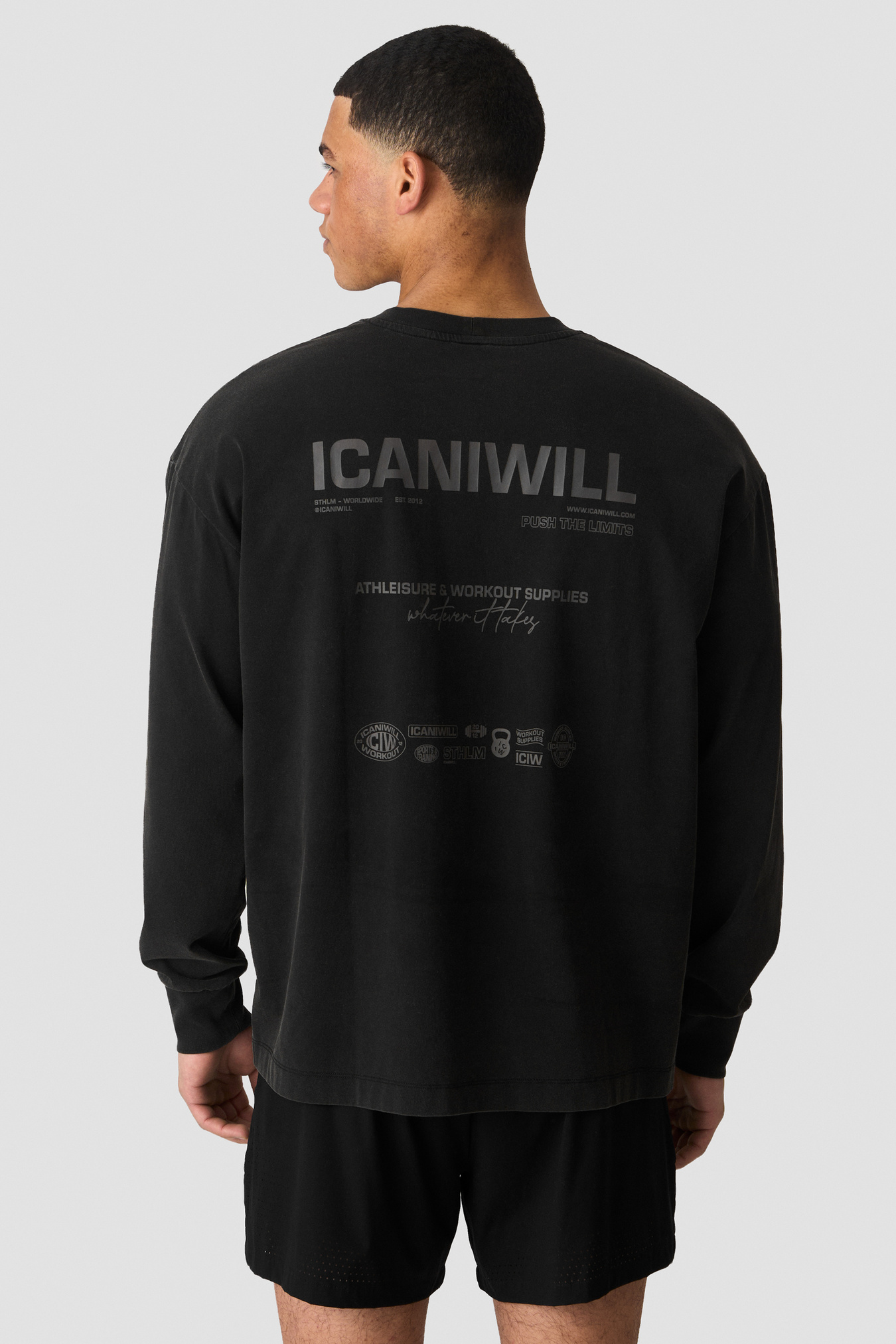 Everyday Long Sleeve Stonewashed Black - billede 1