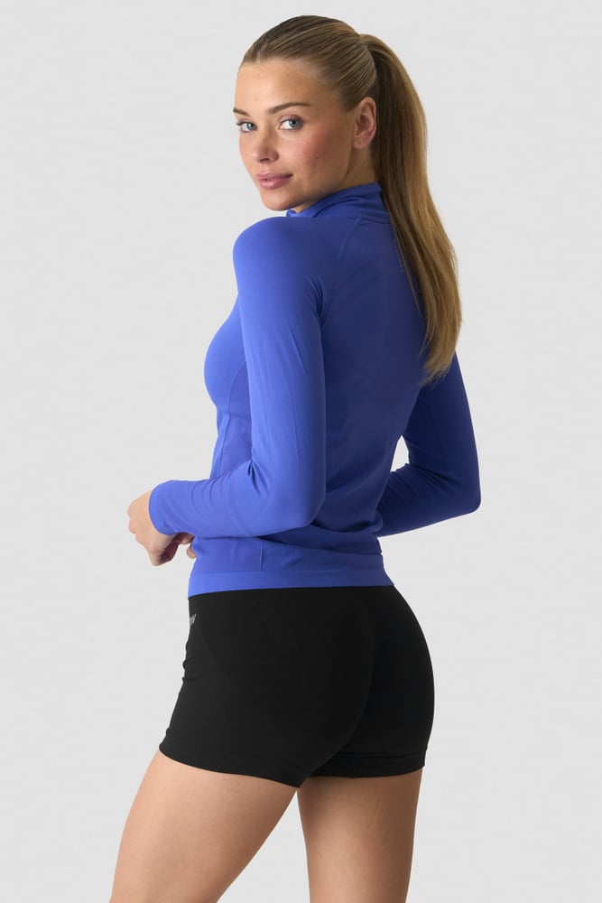 Define Seamless 1/4 Zip Virtual Blue