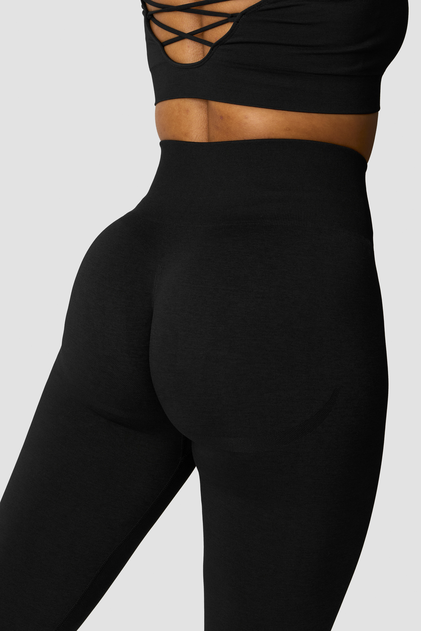 Shape Seamless Hidden Scrunch Tights Black - billede 2