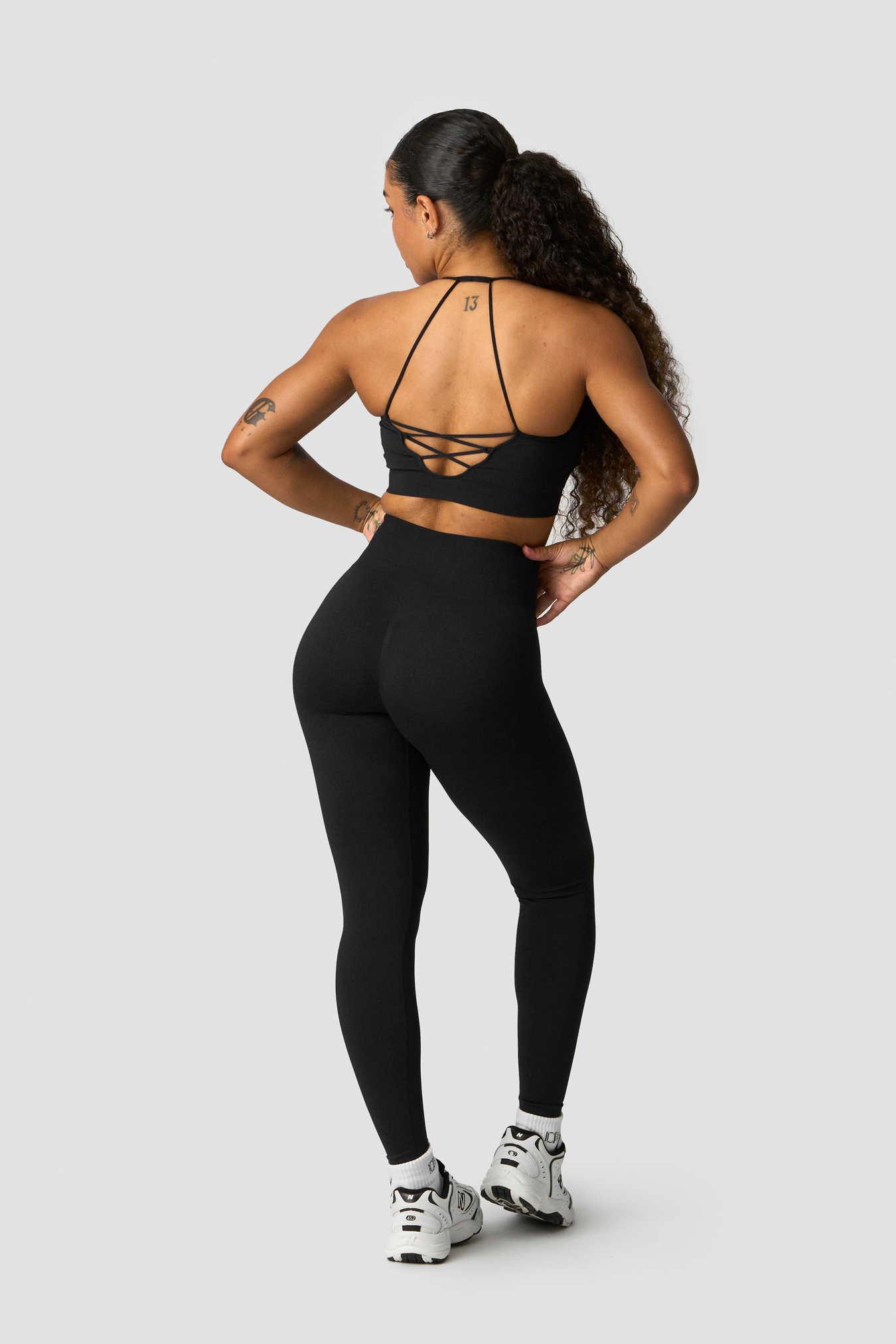 Shape Seamless Hidden Scrunch Tights Black - billede 5