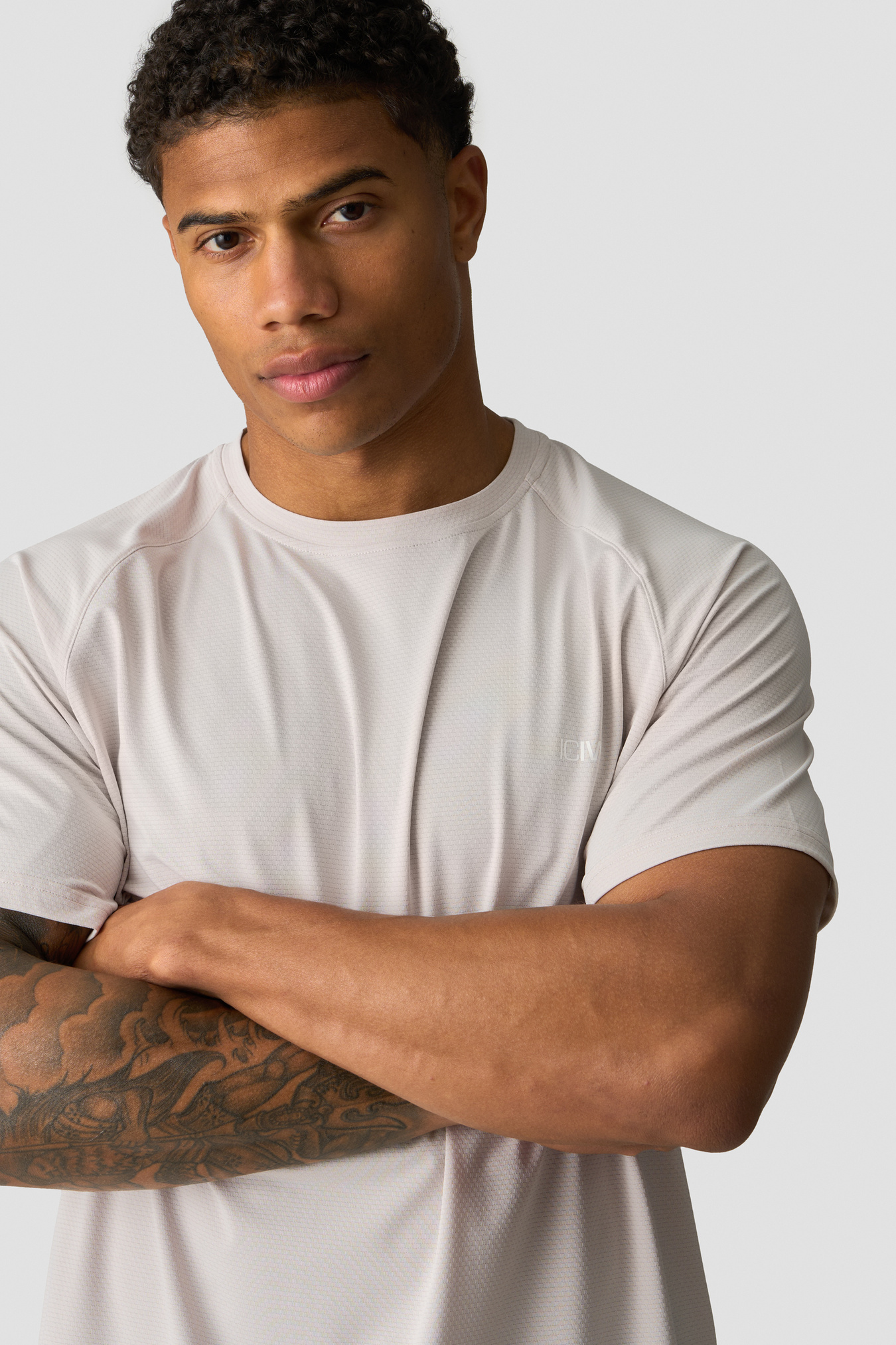 Stride Raglan T-shirt Light Dusty Beige - image 2