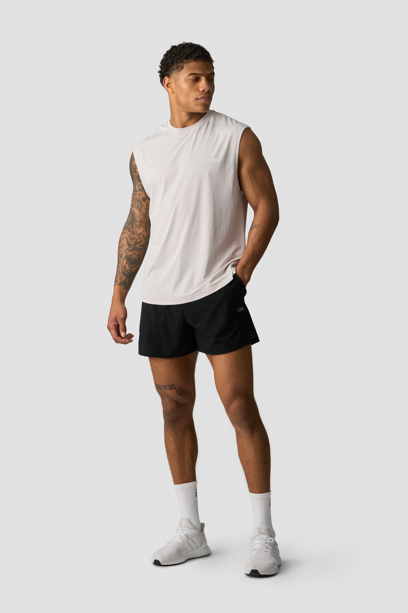 Stride Sleeveless T-shirt Light Dusty Beige - Bild 4