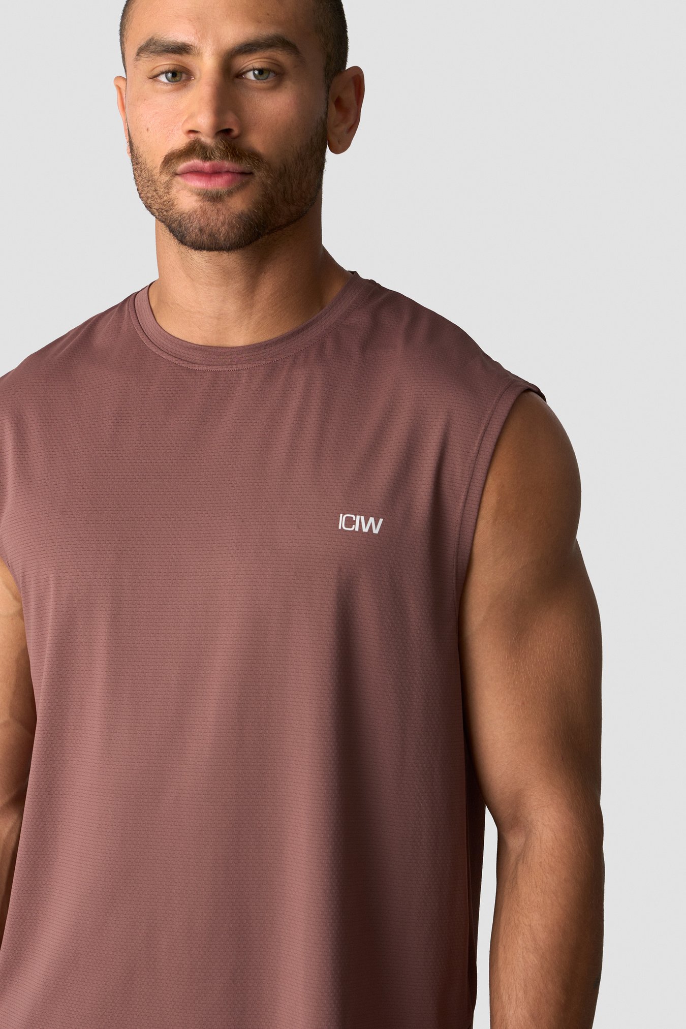 Stride Sleeveless T-shirt Auburn Brown - Bild 1