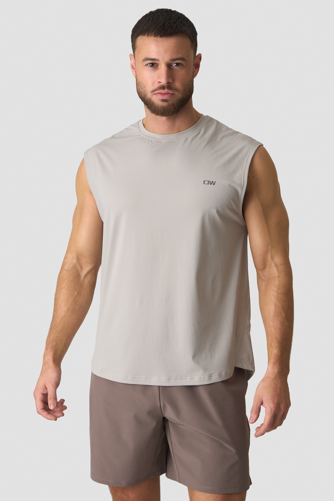 Stride Sleeveless T-shirt Cloudy Grey - Bild 1