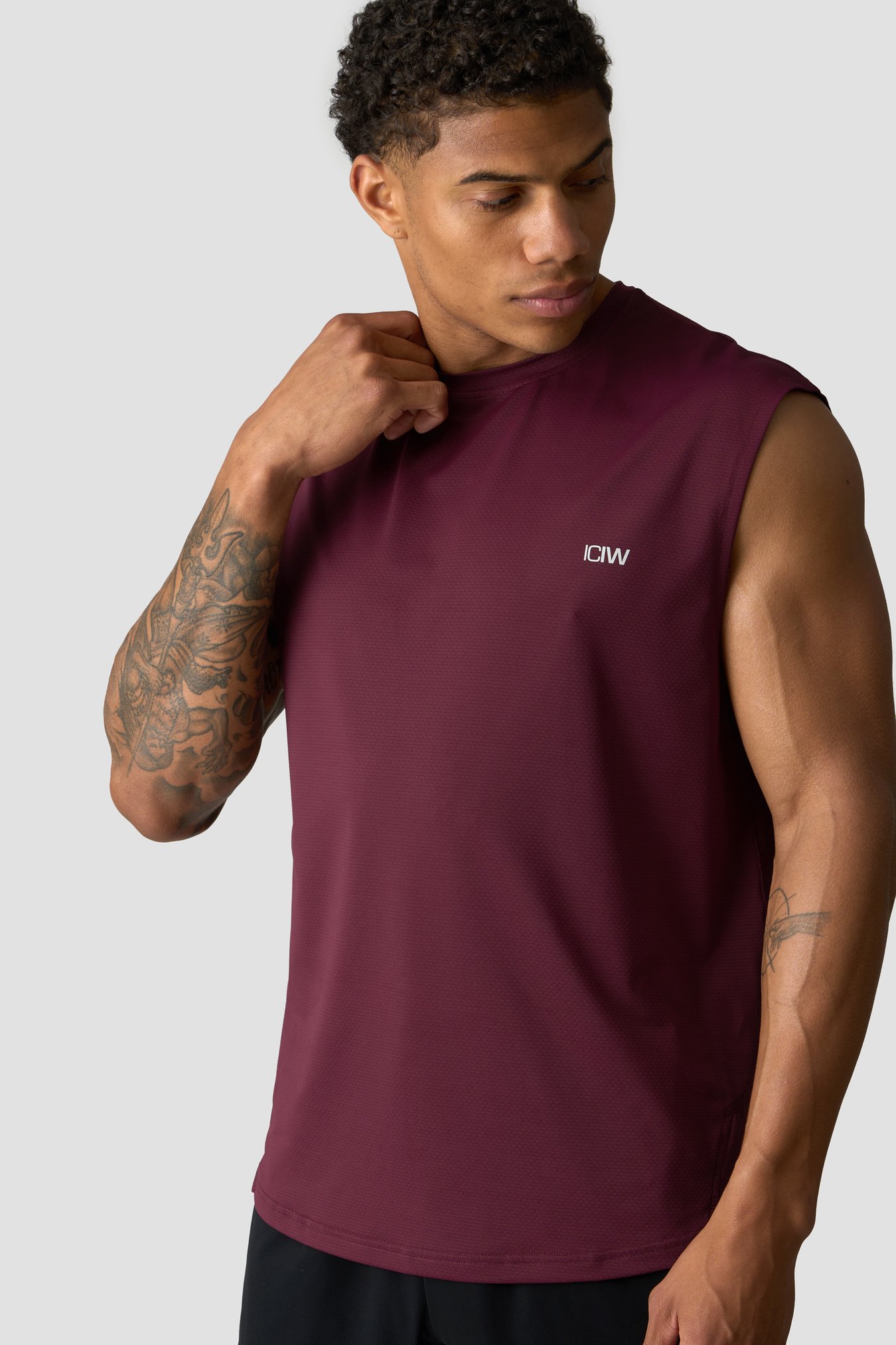 Stride Sleeveless T-shirt Dark Mahogany - Bild 2