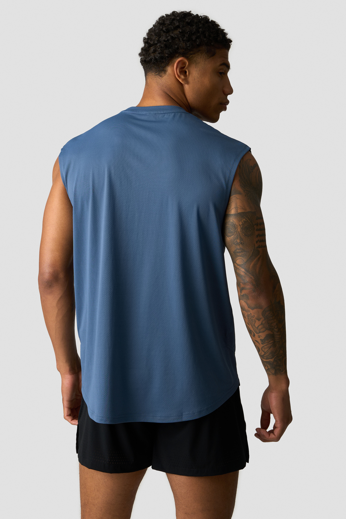Stride Sleeveless T-shirt Dusty Twilight Blue - Bild 1