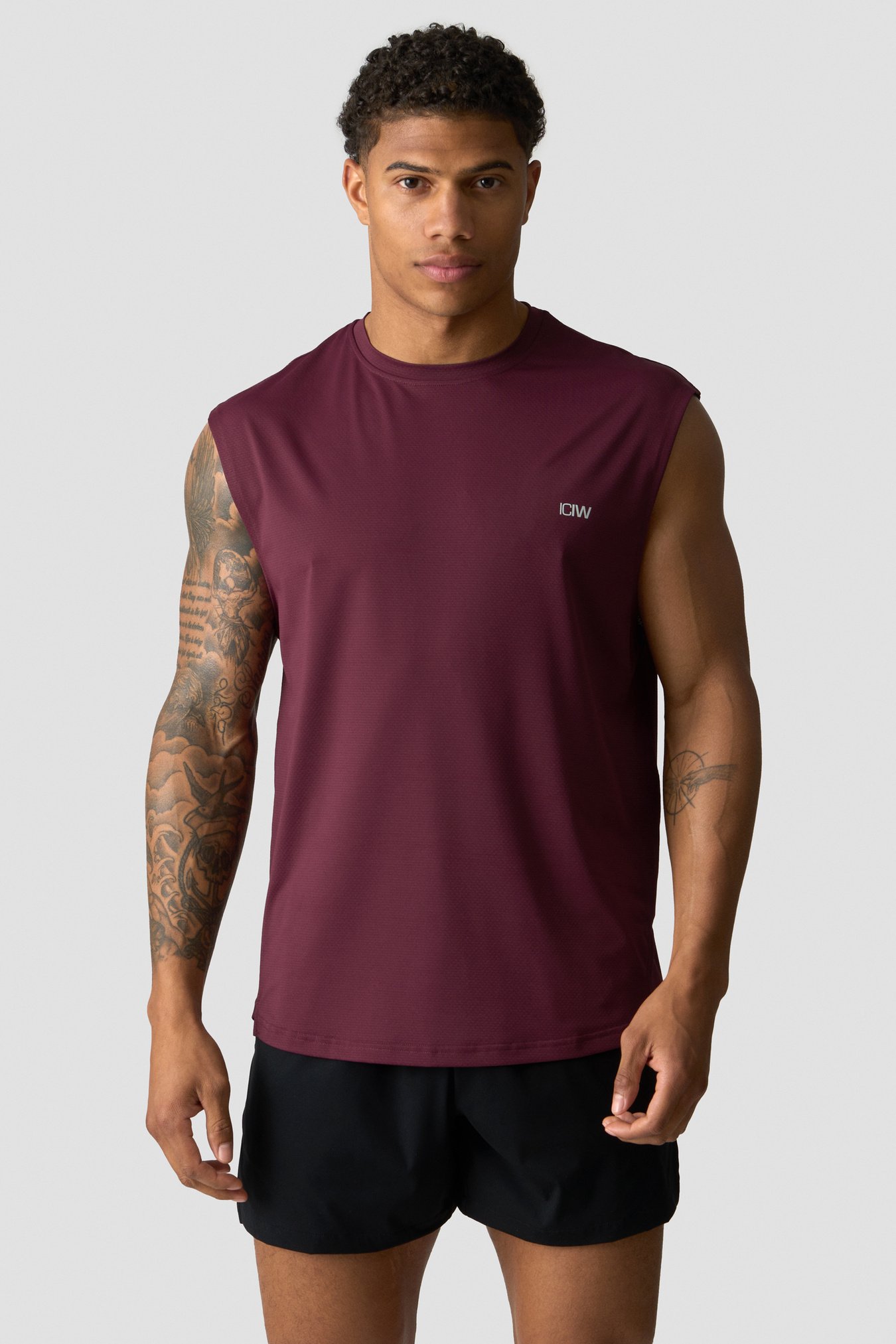 Stride Sleeveless T-shirt Dark Mahogany - Bild 0