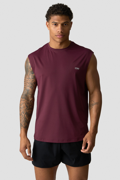 Stride Sleeveless T-shirt Dark Mahogany - undefined