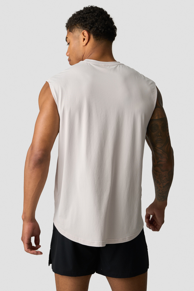 Stride Sleeveless T-shirt Light Dusty Beige
