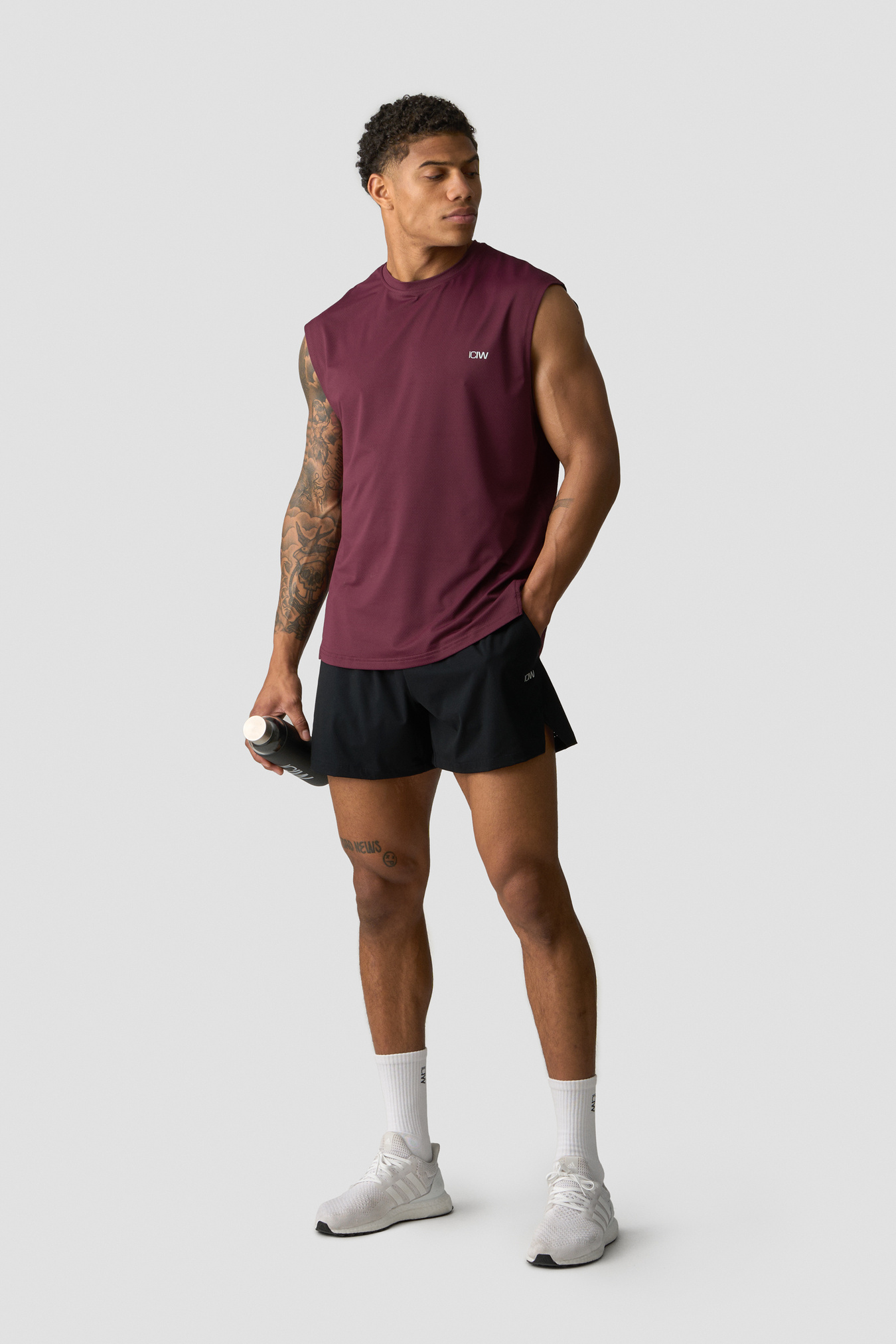 Stride Sleeveless T-shirt Dark Mahogany - Bild 3