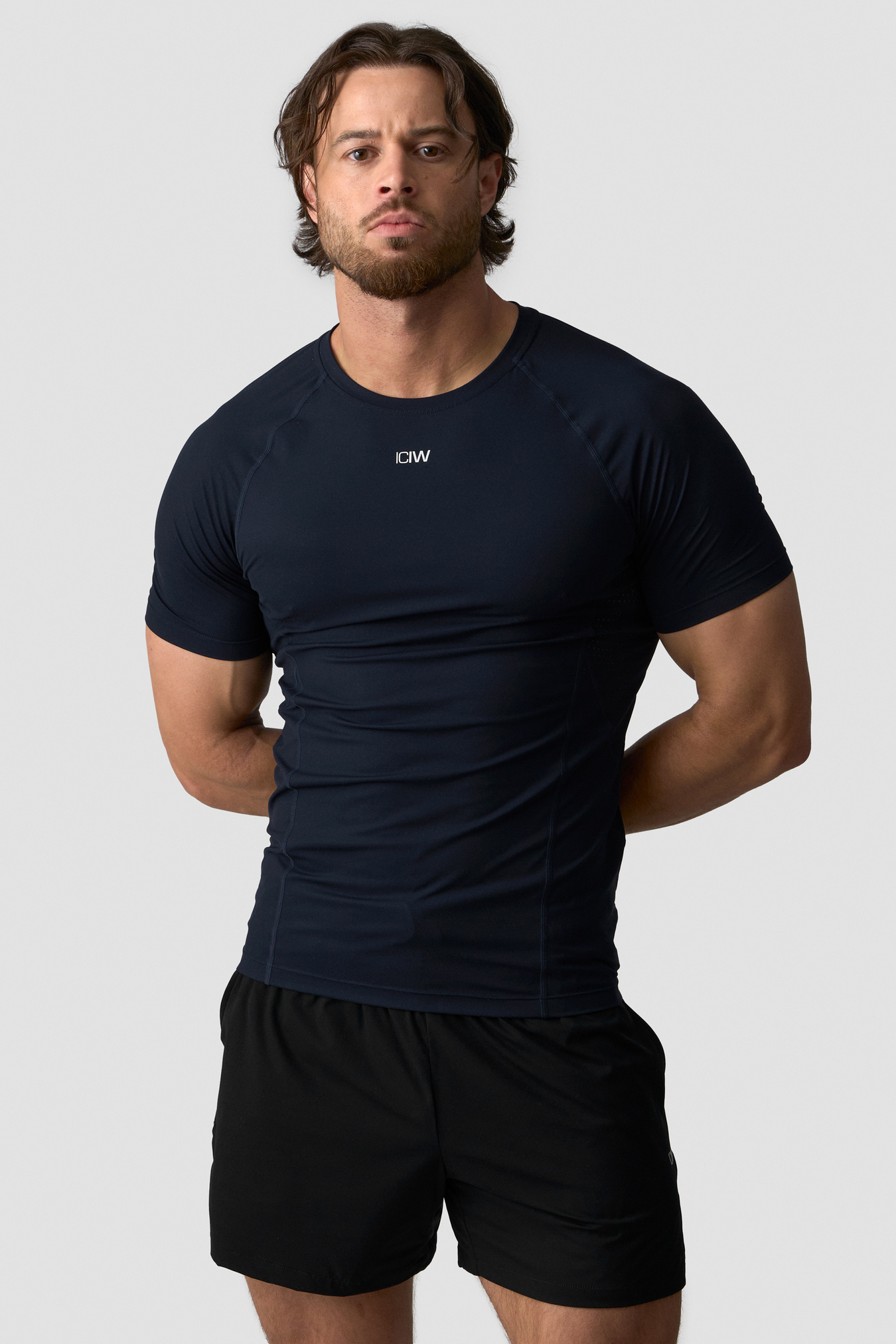 Ignite Muscle Fit T-Shirt Navy - Bild 0