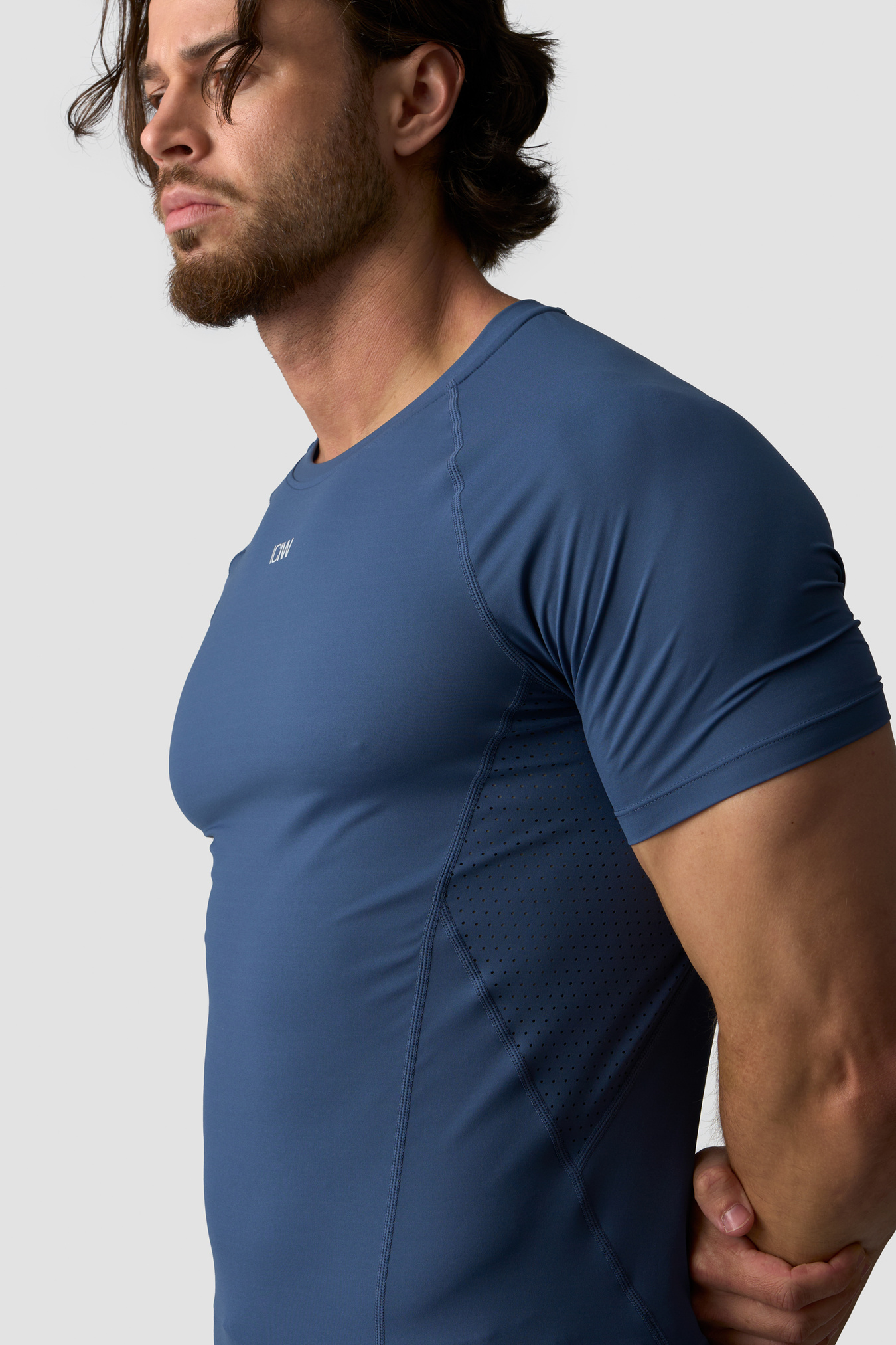 Ignite Muscle Fit T-Shirt Dusty Twilight Blue - Bild 1
