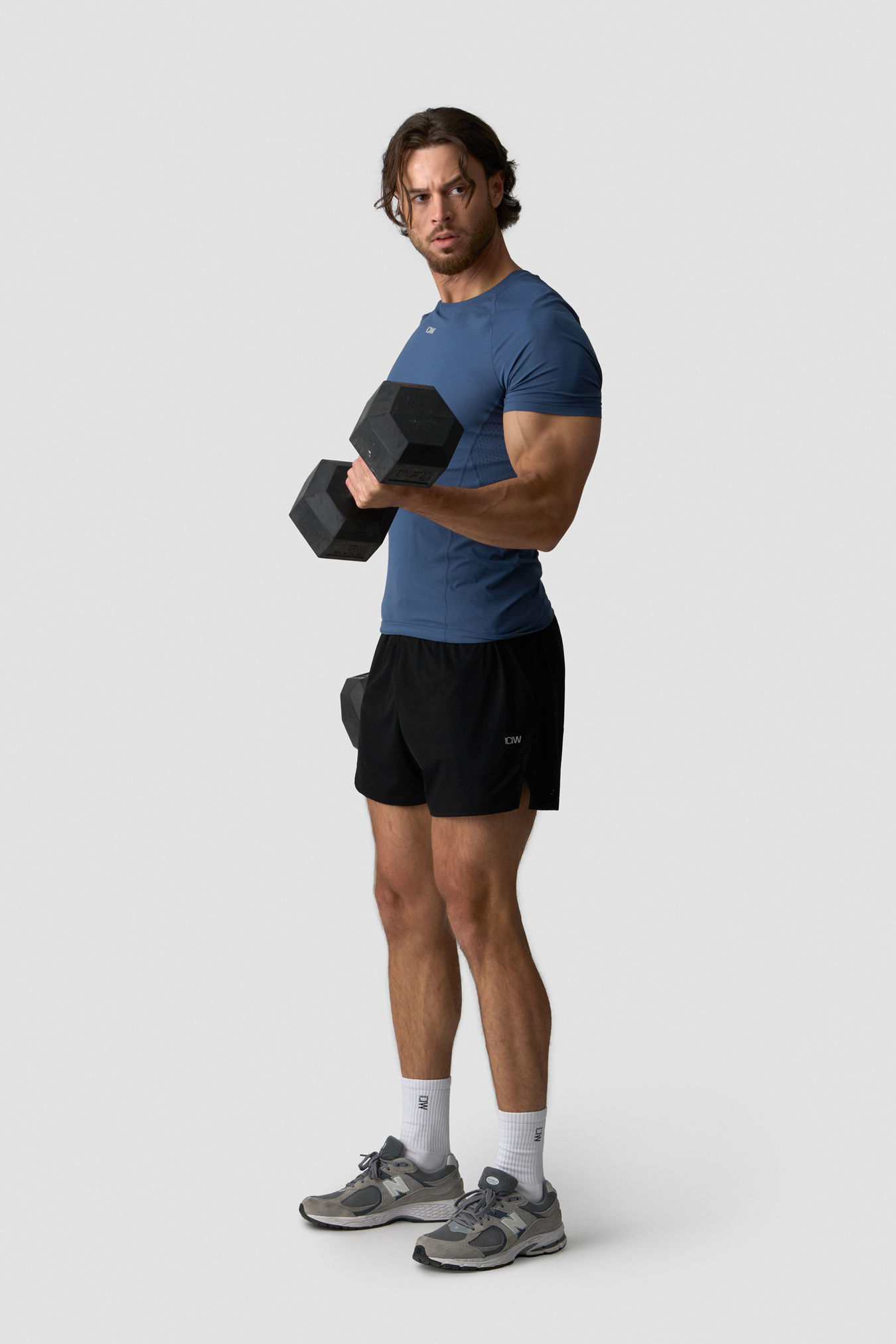 Ignite Muscle Fit T-Shirt Dusty Twilight Blue - Bild 4