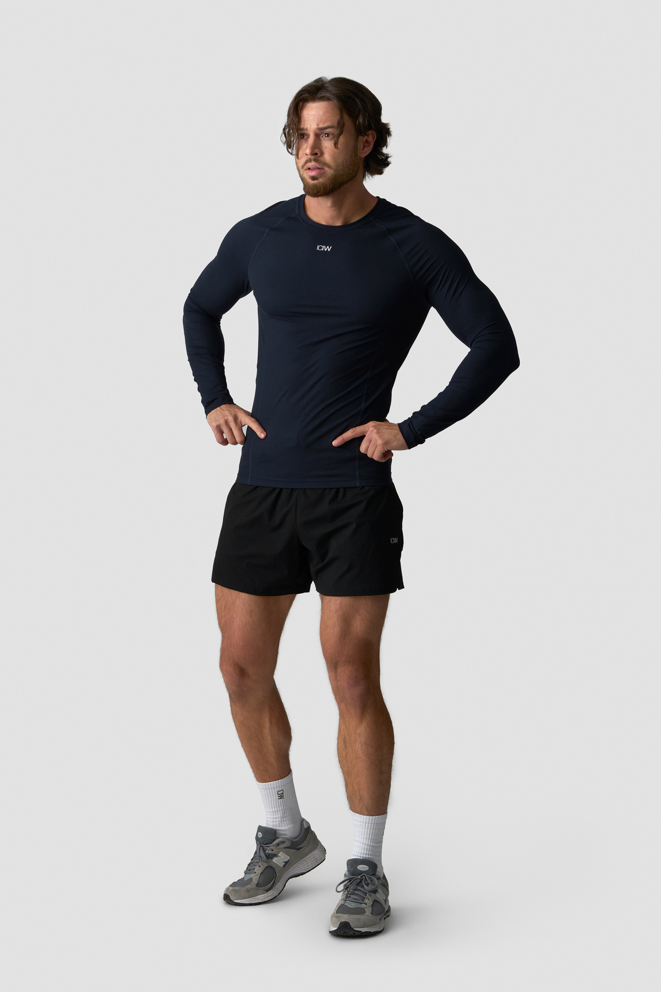 Ignite Muscle Fit Long Sleeve Navy - bild 3
