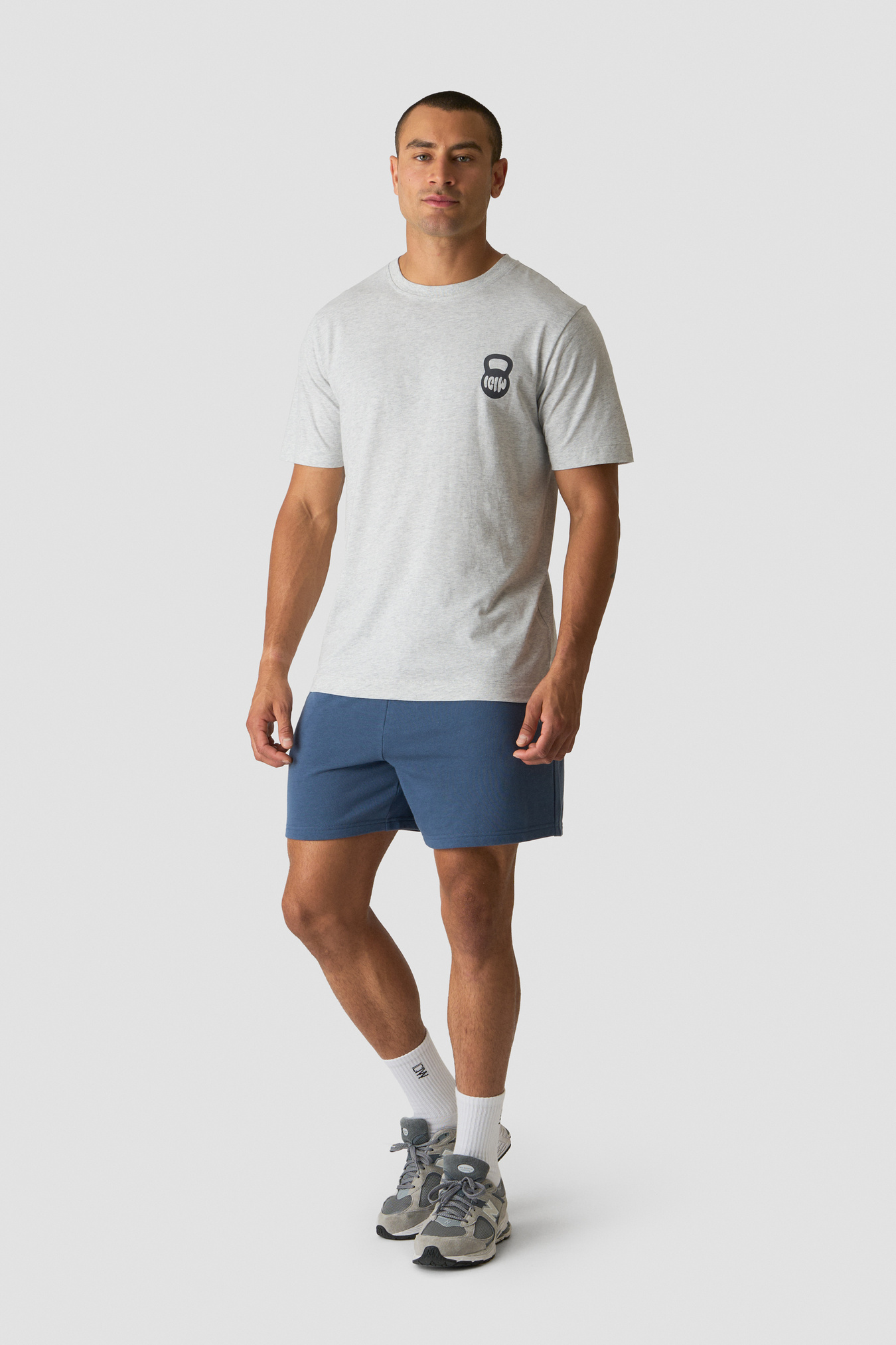 Everyday Unbrushed Relaxed Sweat Shorts Dusty Twilight Blue - bilde 4