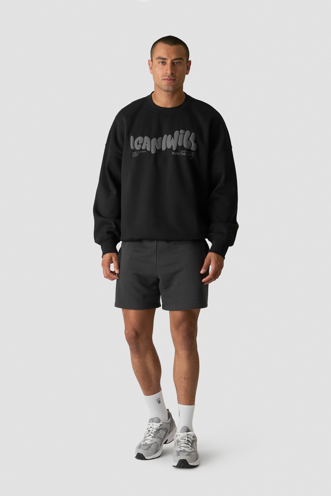 Everyday Unbrushed Relaxed Sweat Shorts Dark Grey - bilde 4