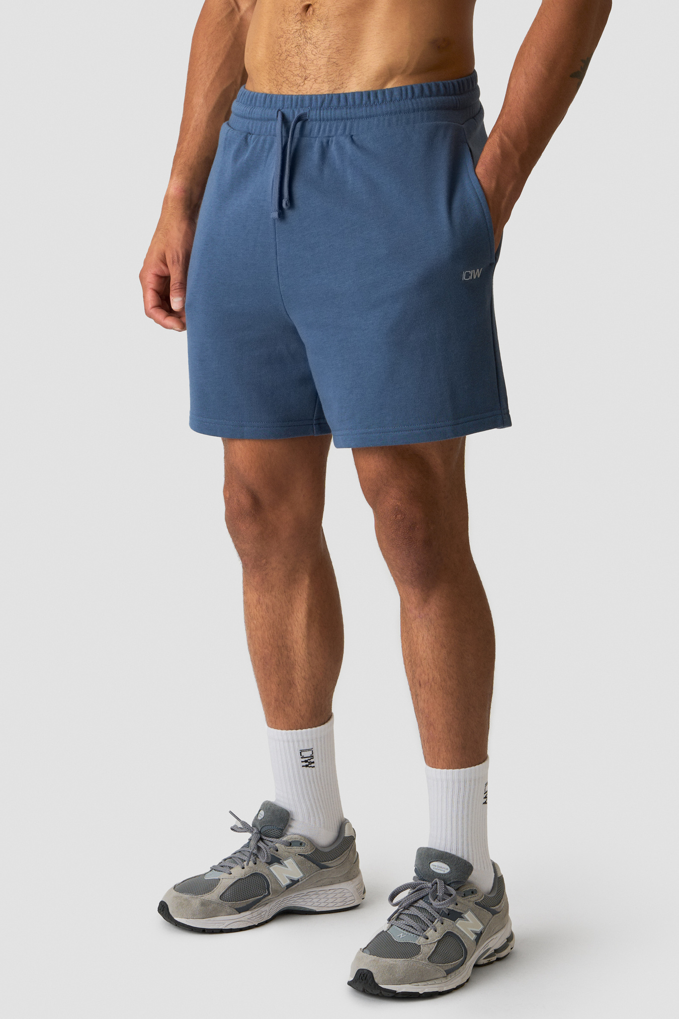 Everyday Unbrushed Relaxed Sweat Shorts Dusty Twilight Blue - bilde 1