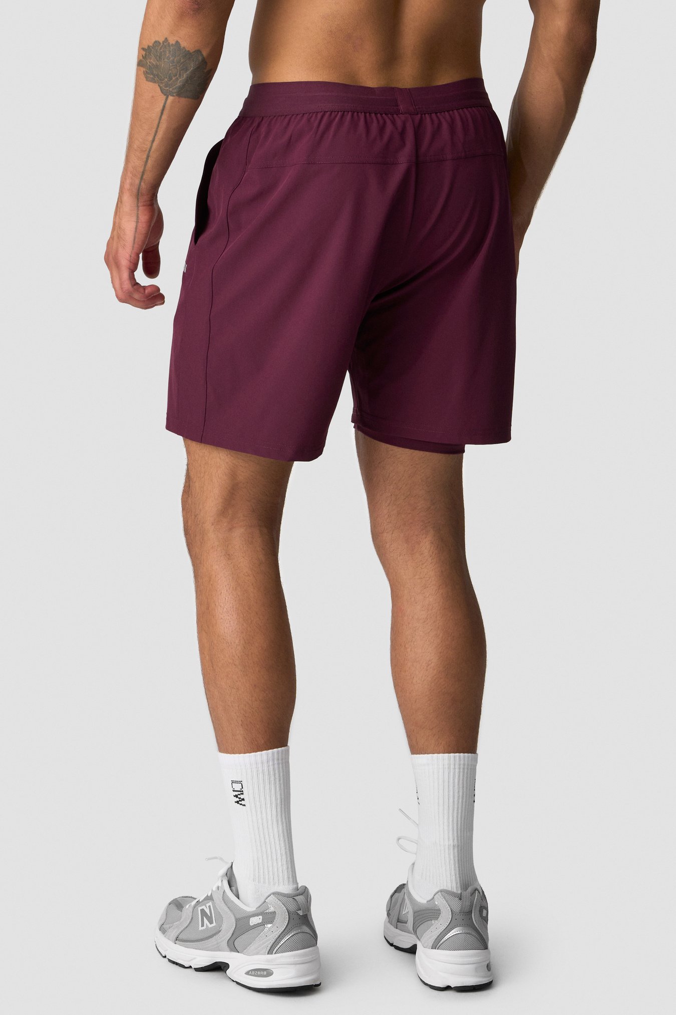 Workout 2-in-1 Shorts Men Dark Mahogany - immagine $