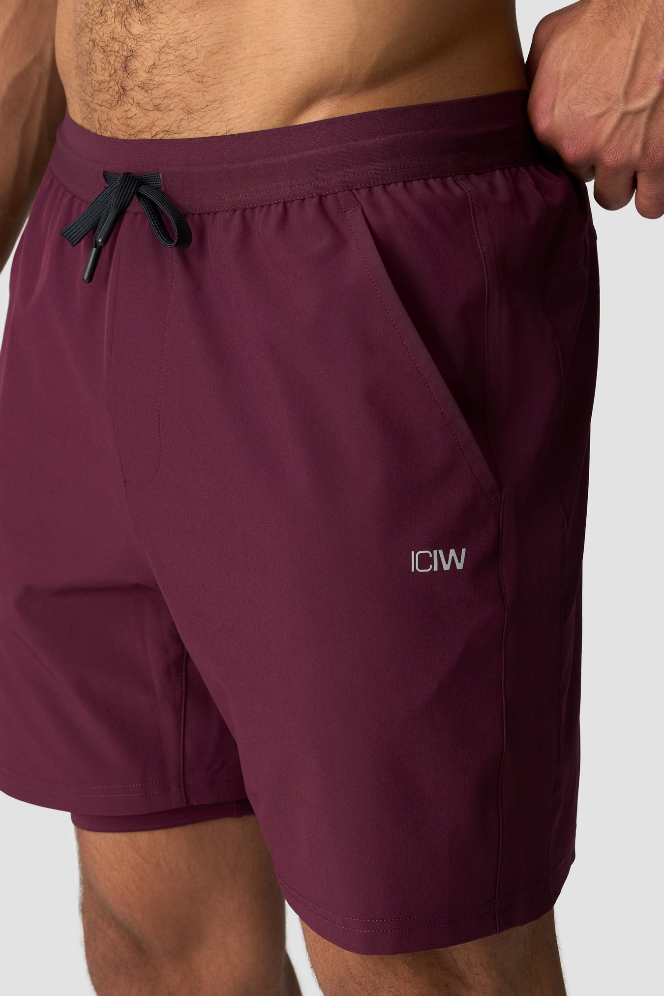 Workout 2-in-1 Shorts Men Dark Mahogany - immagine $