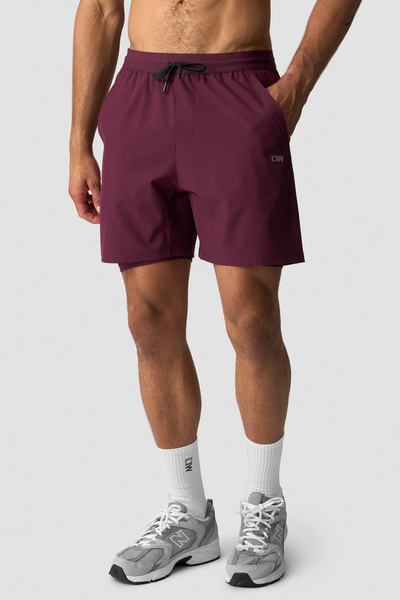 Workout 2-in-1 Shorts Men Dark Mahogany - undefined