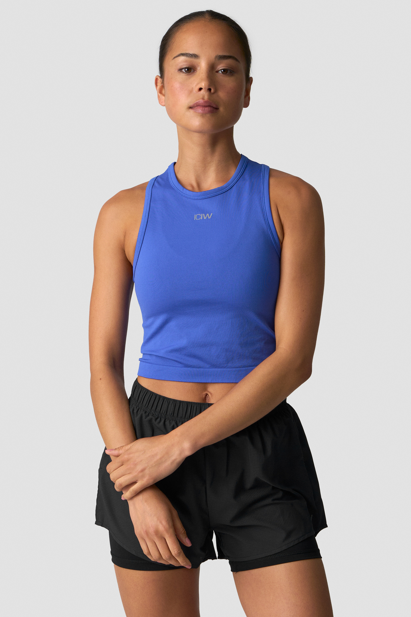 Mirage Cropped Tank Top Virtual Blue - billede 2