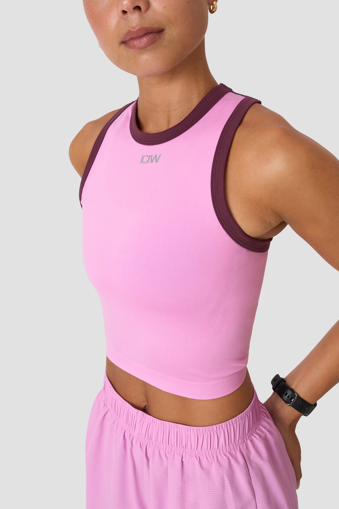 Mirage Seamless Cropped Tank Pink lotus - kuva 4