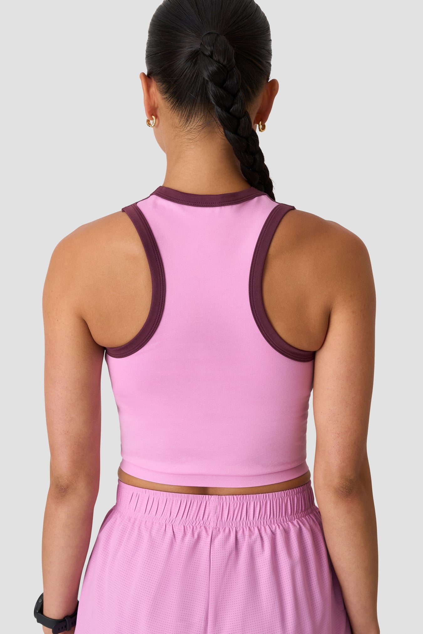 Mirage Seamless Cropped Tank Pink lotus - kuva 2