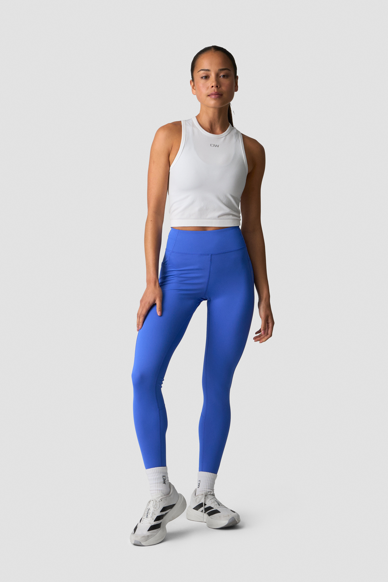 Mirage Cropped Tank Top White - billede 1
