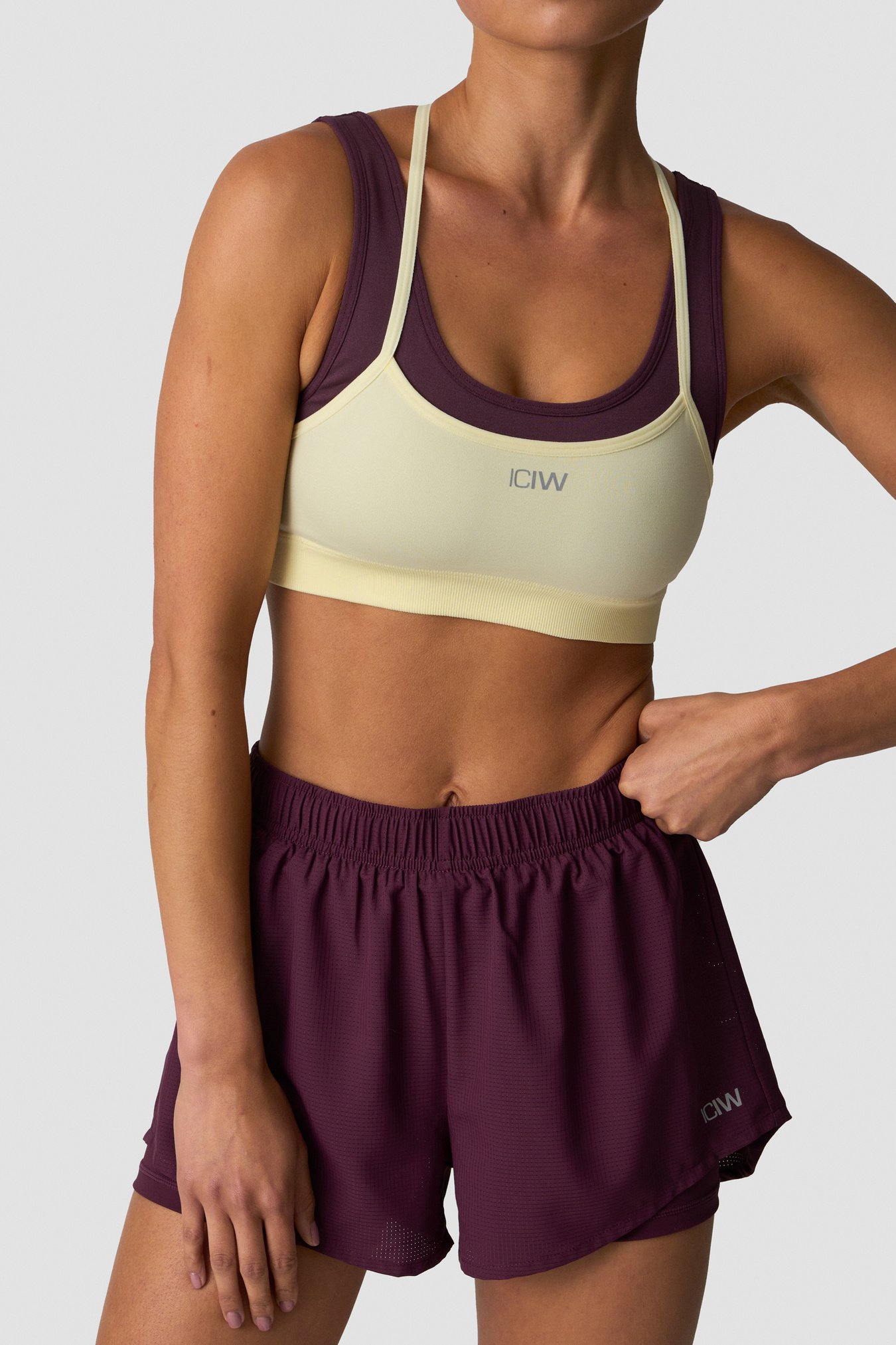 Mirage Seamless Double Layer Sports Bra Dark Mahogany/Vanilla Cream - billede 0