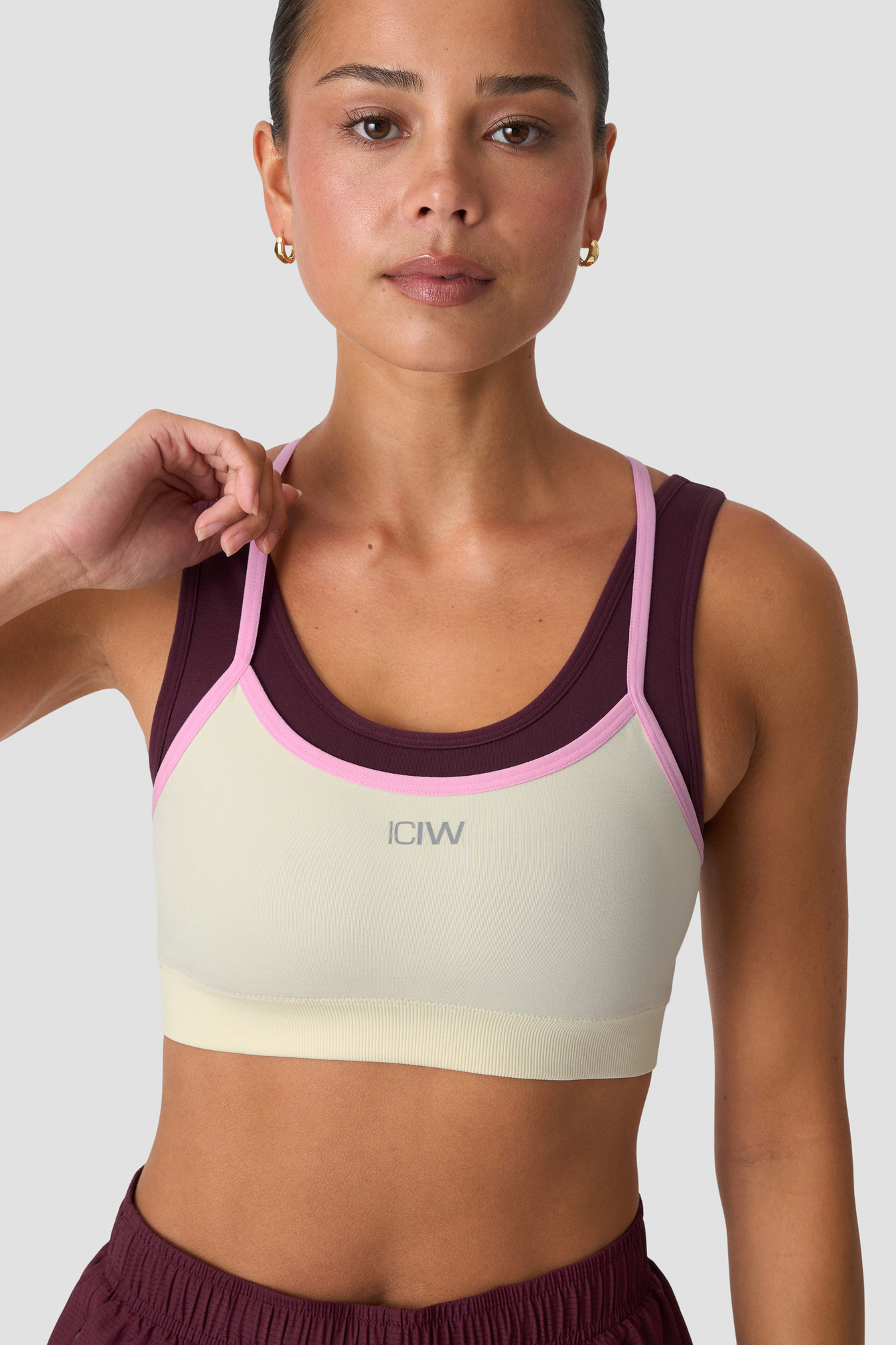Mirage Seamless Double Layer Sports Bra Pale lemon - kuva 3