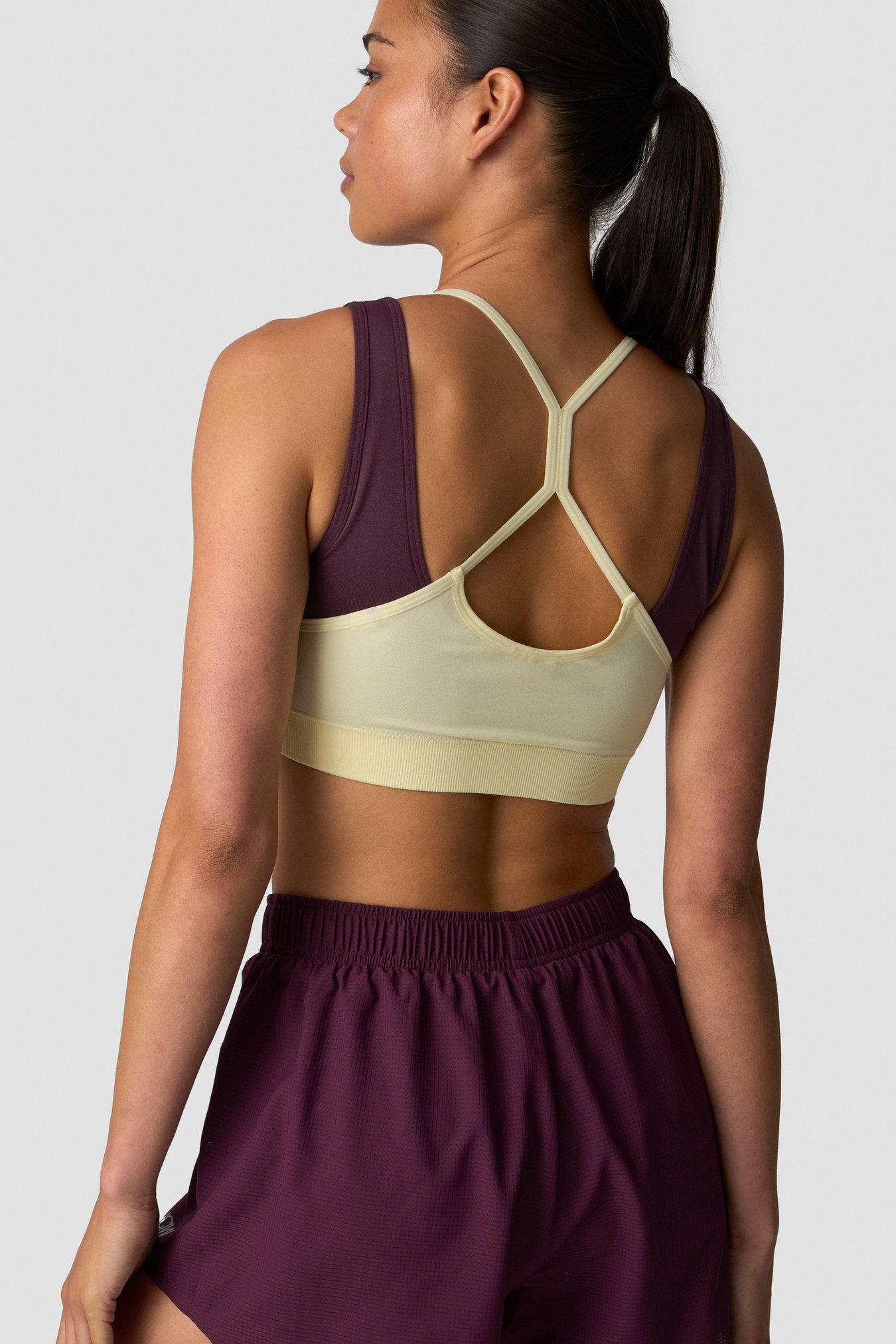 Mirage Seamless Double Layer Sports Bra Dark Mahogany/Vanilla Cream - billede 2