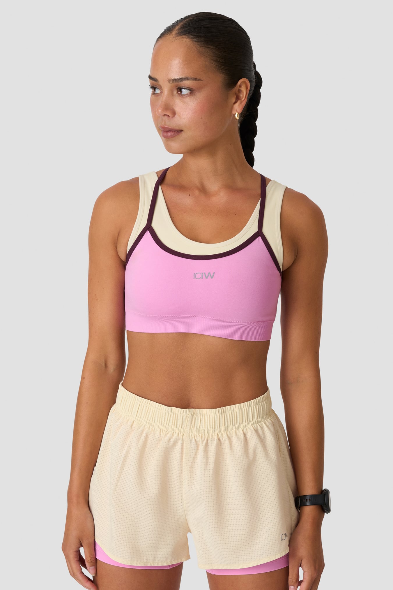 Mirage Seamless Double Layer Sports Bra Pink lotus - bild 1