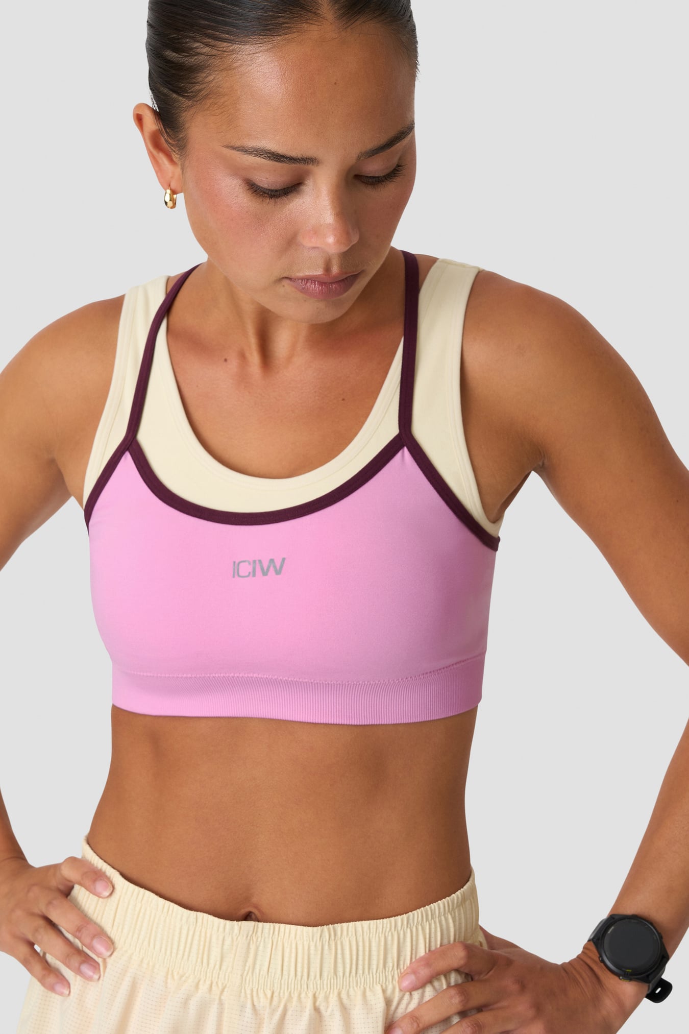 Mirage Seamless Double Layer Sports Bra Pink lotus - bild 3