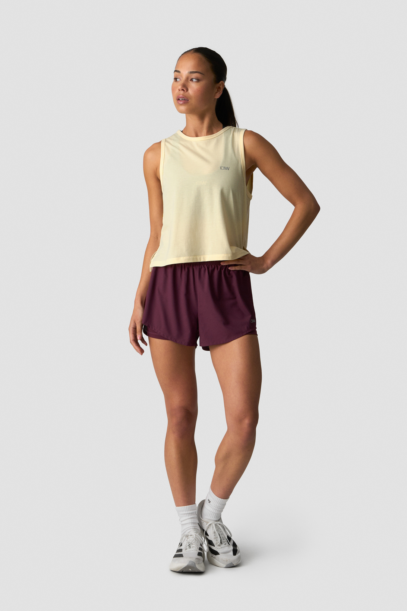 Mirage Cropped Singlet Butter Yellow - billede 3