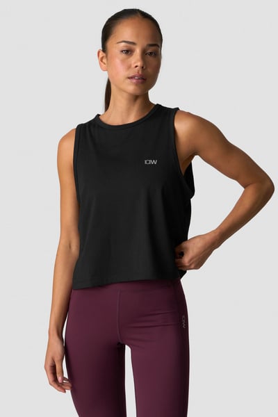 
                    Mirage Cropped Singlet Black
                    
                  